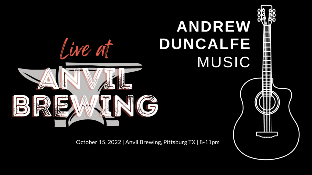 Andrew Duncalfe live at Anvil Brewing, October 15 2022